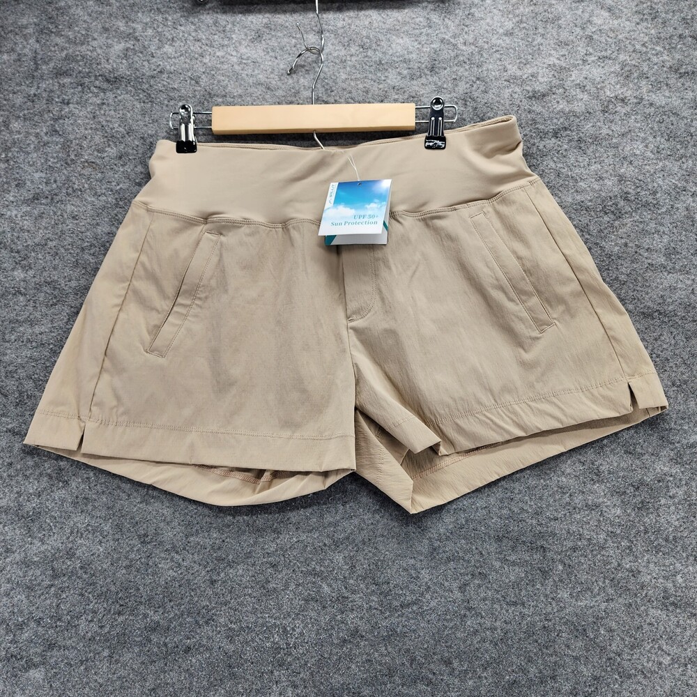 Willit Shorts Womens 12 Performance Chino Beige UPF 50+
